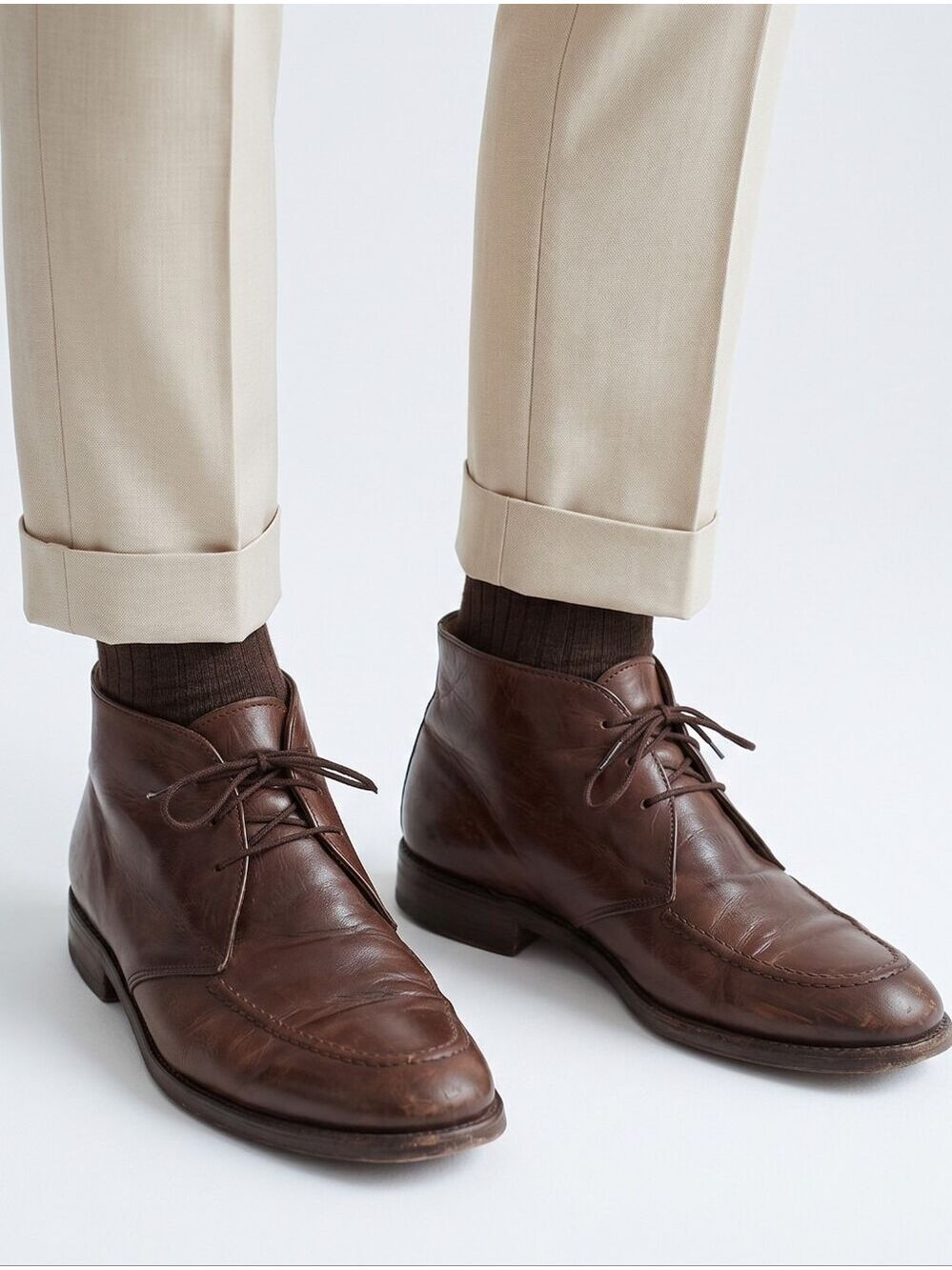 Bally Men's Brown Leather Chukka Boots